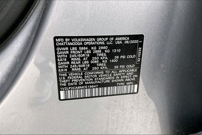 2021 Volkswagen Atlas 2.0T SE