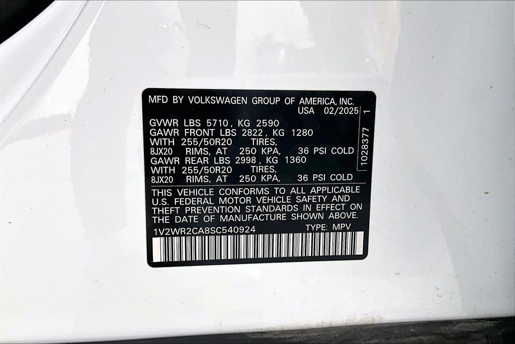 2025 Volkswagen Atlas 2.0T SE w/Technology