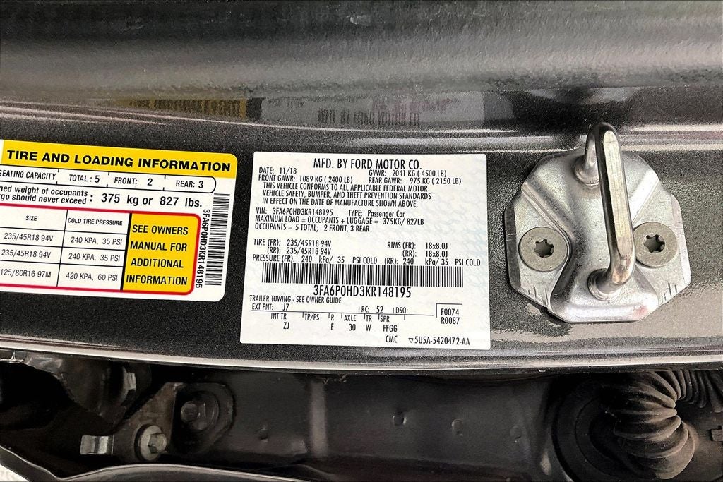 2019 Ford Fusion SE