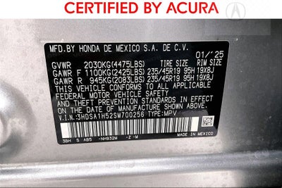 2025 Acura ADX A-Spec Package