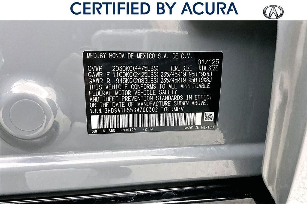 2025 Acura ADX A-Spec Package