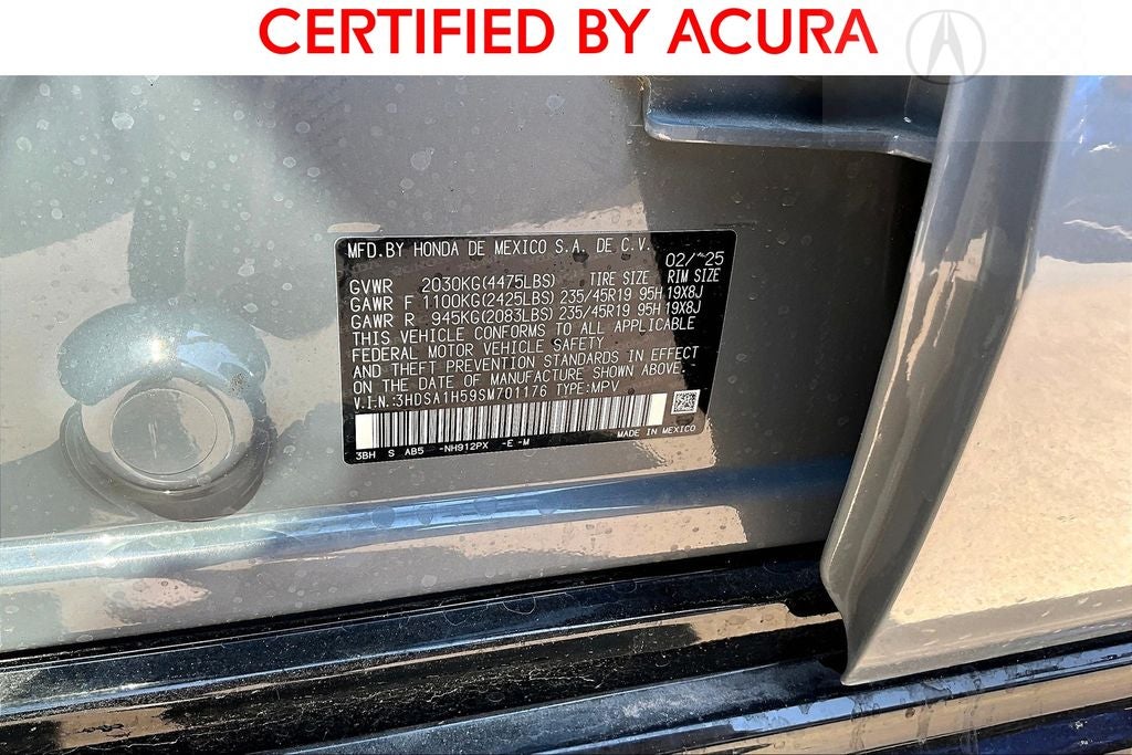 2025 Acura ADX A-Spec Package