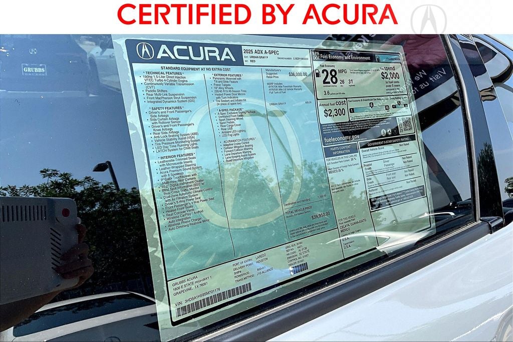 2025 Acura ADX A-Spec Package