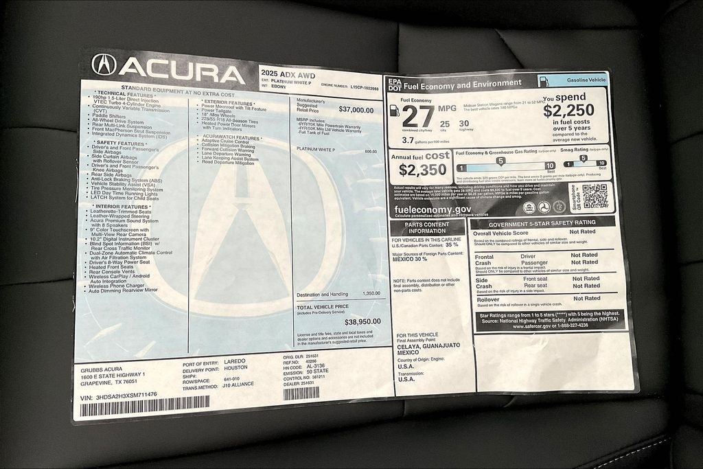 2025 Acura ADX Base