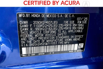 2025 Acura ADX A-Spec Package