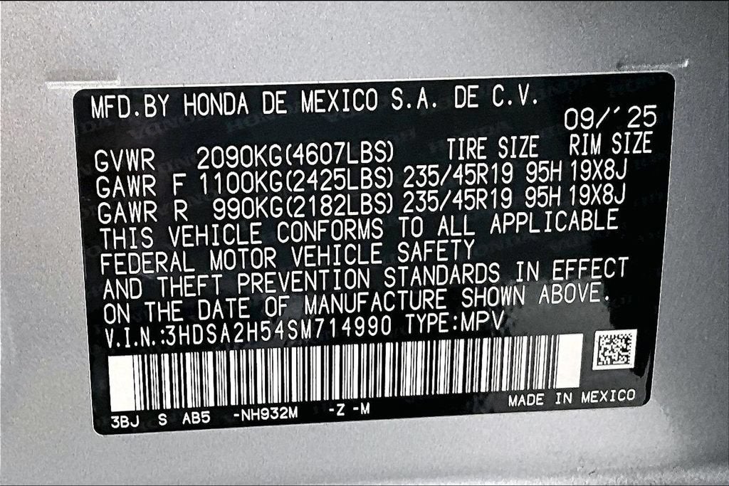 2025 Acura ADX A-Spec Package