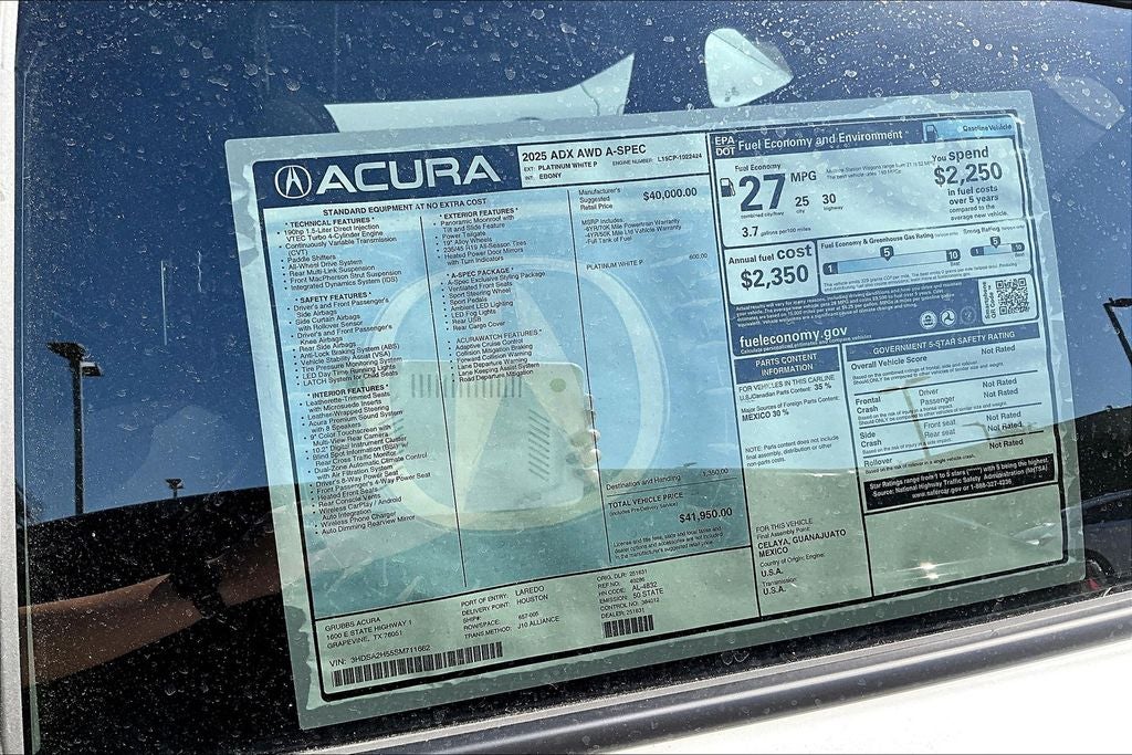 2025 Acura ADX A-Spec Package