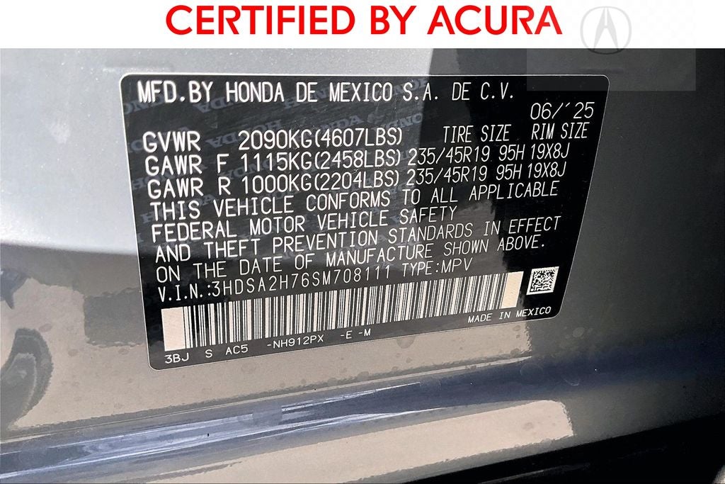 2025 Acura ADX A-Spec Advance Package