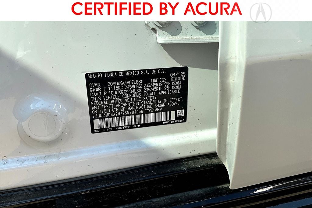 2025 Acura ADX A-Spec Advance Package