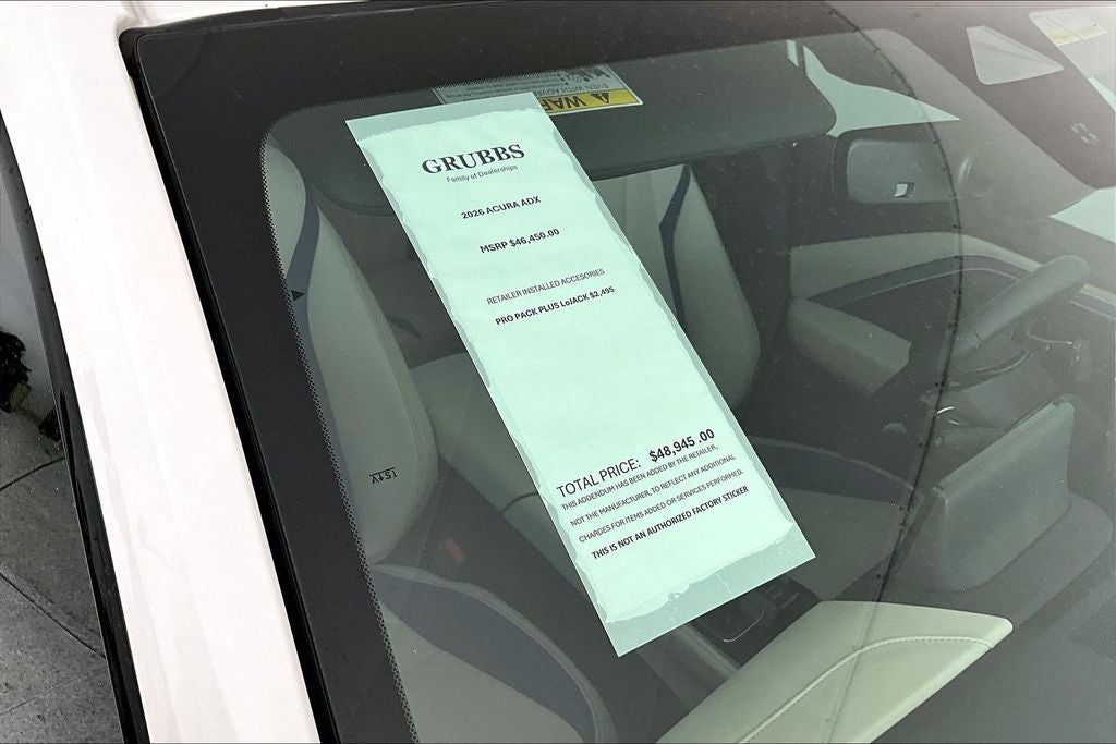 2026 Acura ADX A-Spec Advance Package