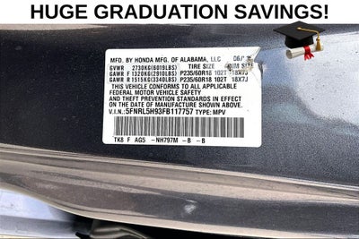 2015 Honda Odyssey Touring