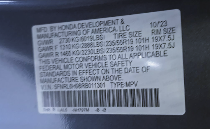 2024 Honda Odyssey Elite