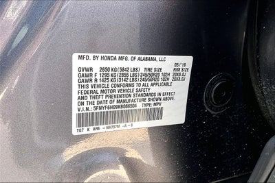 2019 Honda Pilot Elite