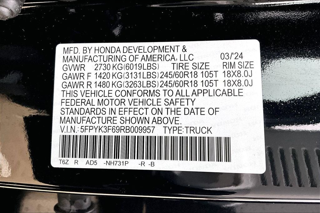 2024 Honda Ridgeline TrailSport