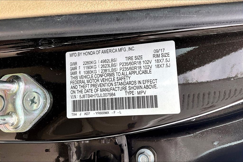 2018 Acura RDX Advance Package