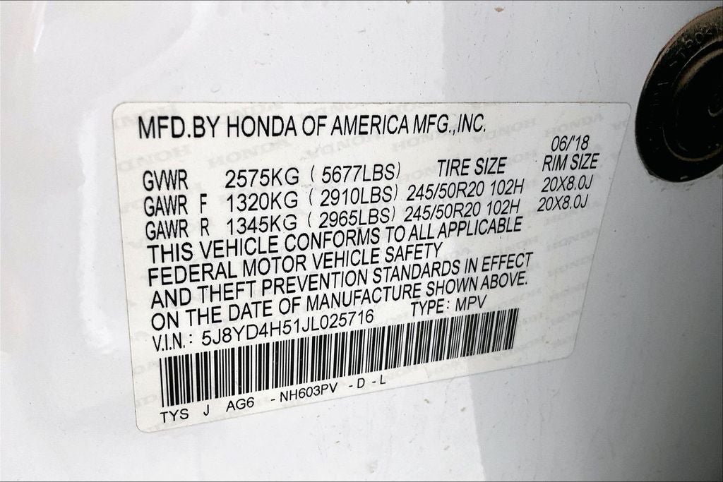 2018 Acura MDX 3.5L SH-AWD w/Technology Package