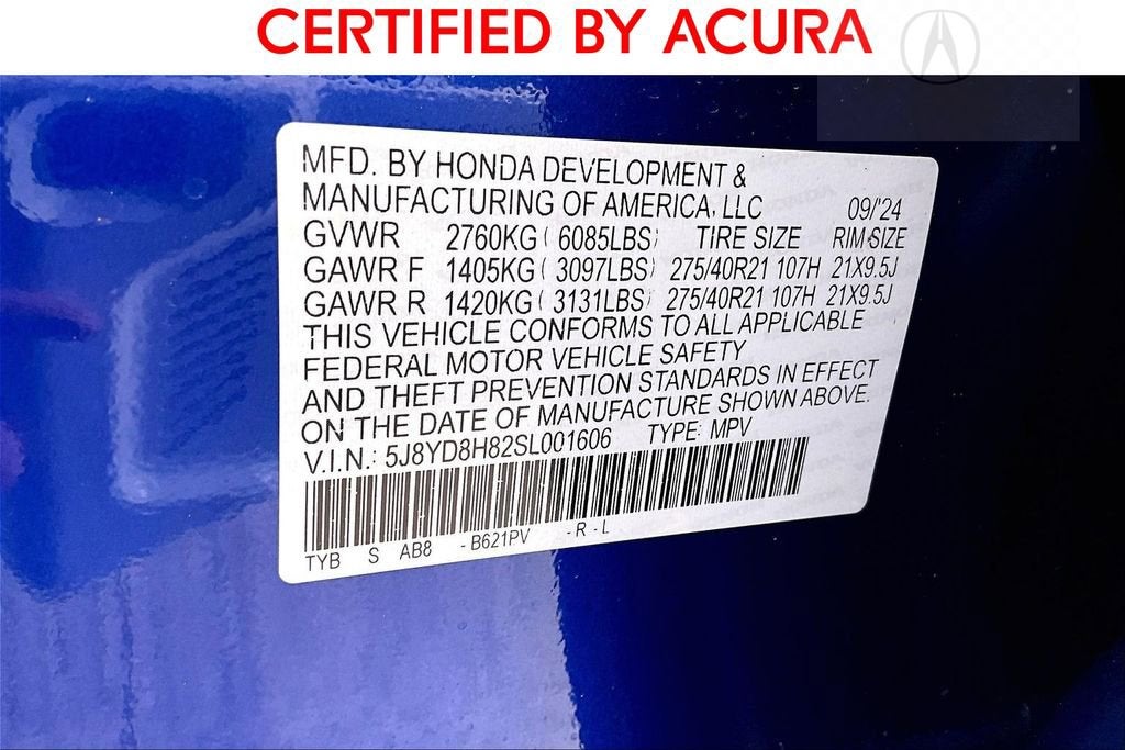 2025 Acura MDX Type S w/Advance Package SH-AWD