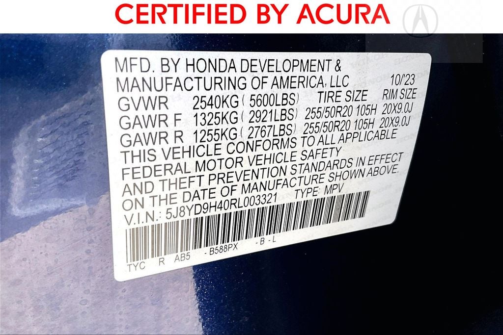 2024 Acura MDX Technology