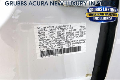 2026 Acura MDX Technology Package