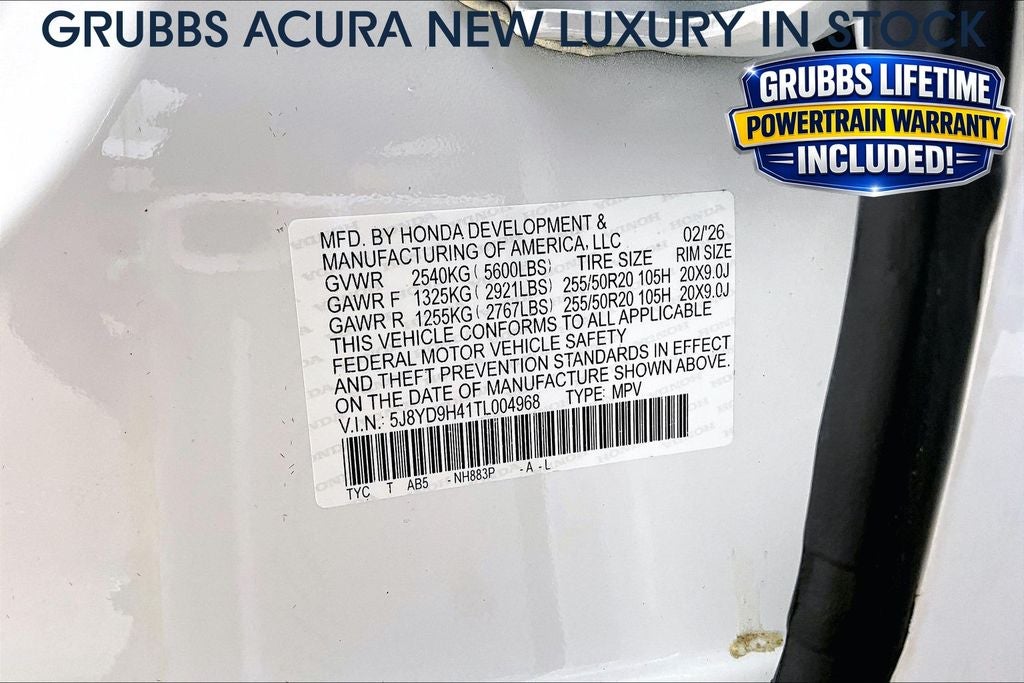 2026 Acura MDX Technology Package