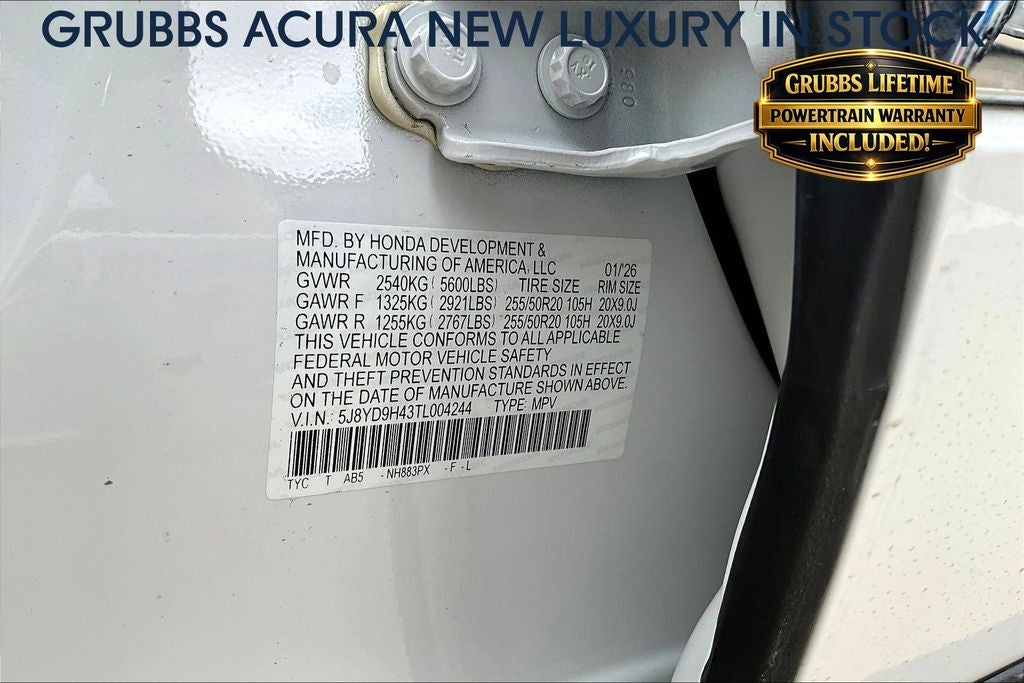 2026 Acura MDX Technology Package
