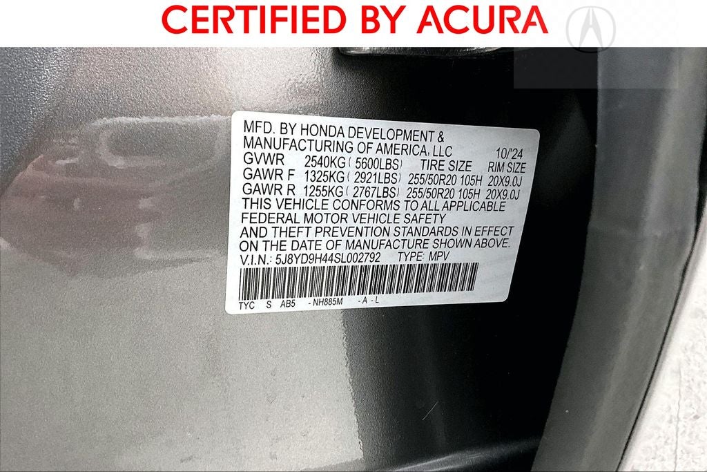 2025 Acura MDX Technology Package