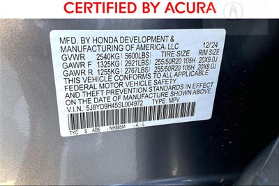 2025 Acura MDX Technology Package