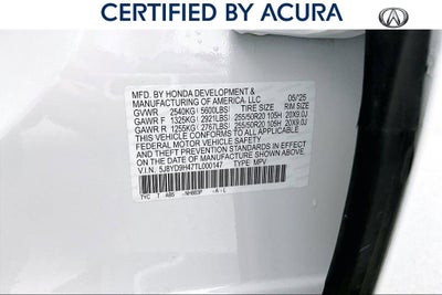 2026 Acura MDX Technology Package