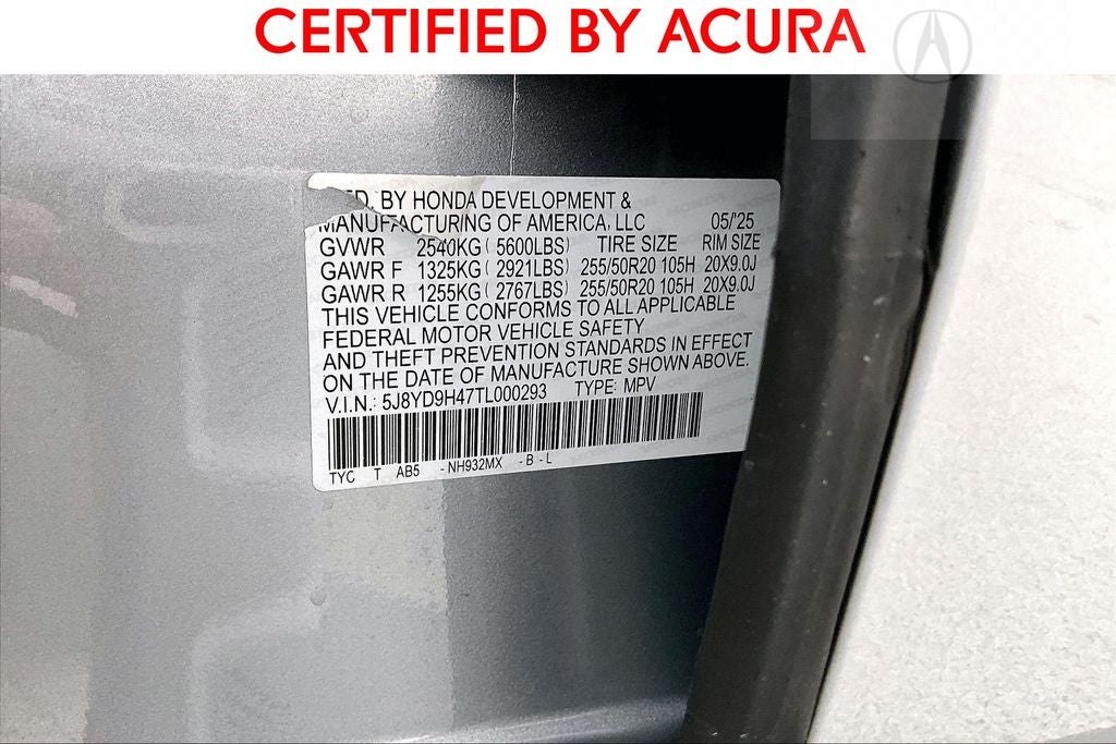 2026 Acura MDX Technology Package