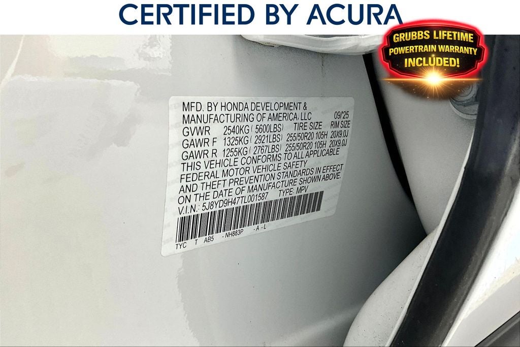 2026 Acura MDX Technology Package