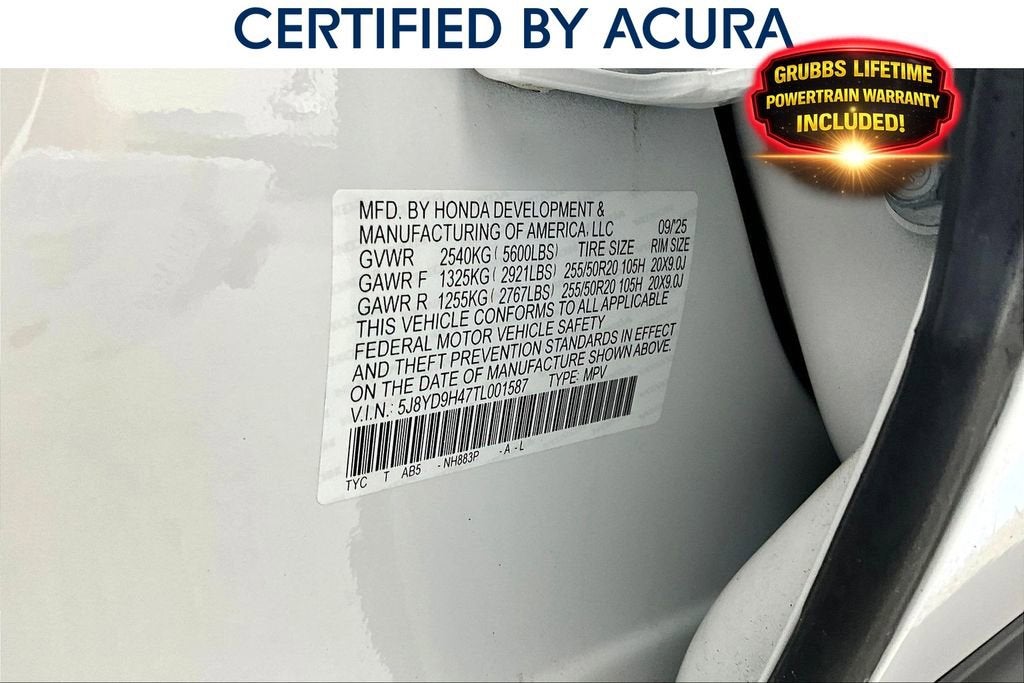 2026 Acura MDX Technology Package