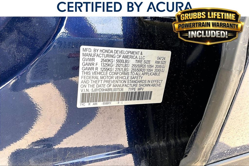 2024 Acura MDX Technology