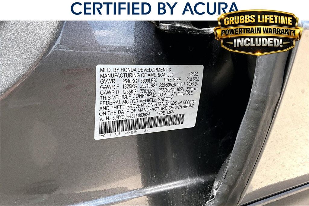 2026 Acura MDX Technology Package