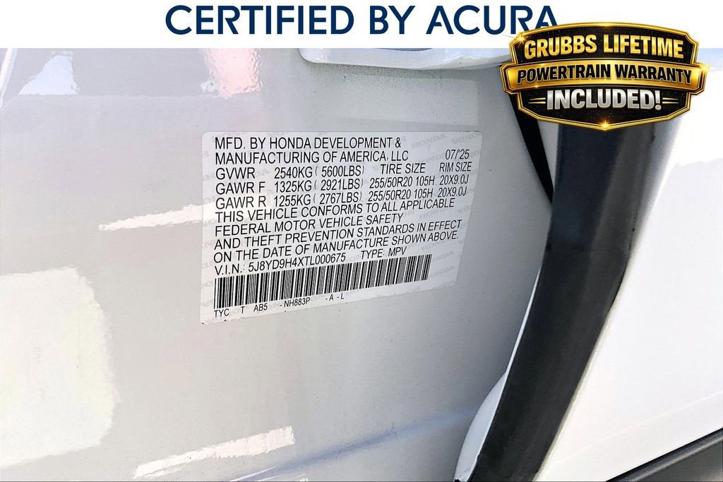 2026 Acura MDX Technology Package