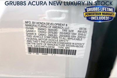 2026 Acura MDX Technology Package SH-AWD