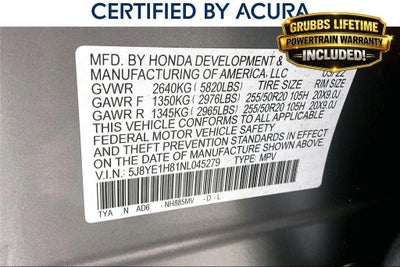 2022 Acura MDX Advance SH-AWD