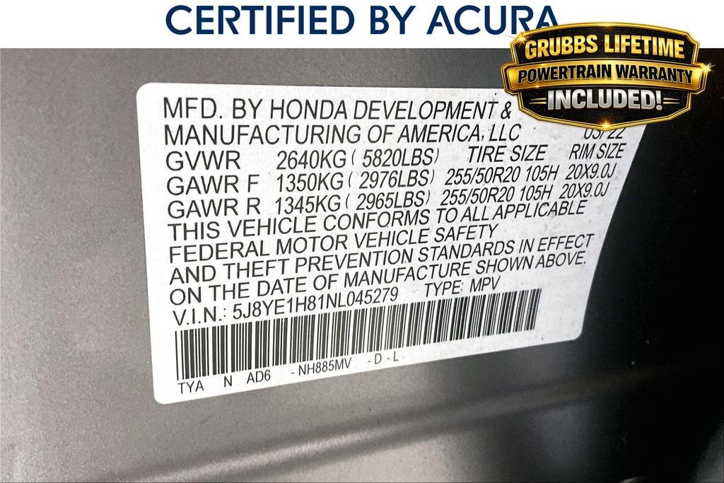 2022 Acura MDX Advance SH-AWD