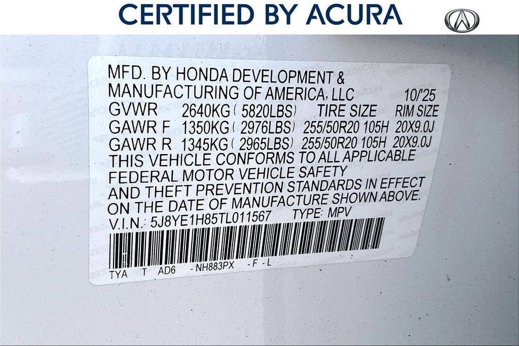 2026 Acura MDX Advance Package SH-AWD