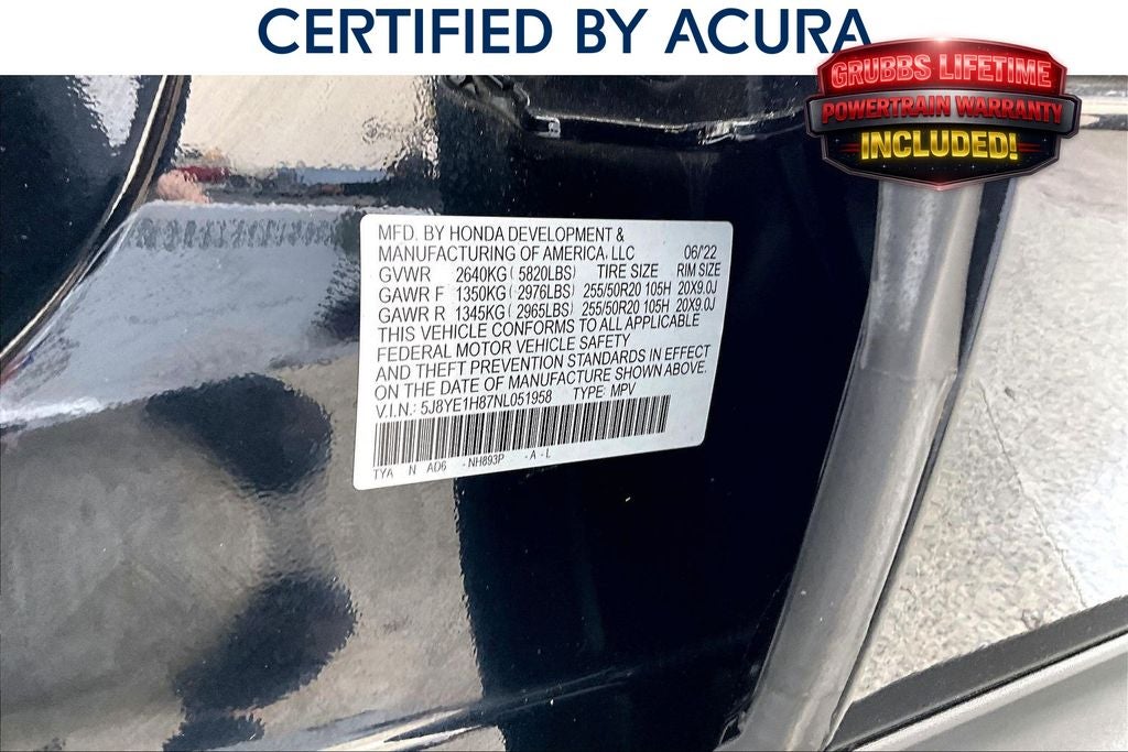 2022 Acura MDX Advance SH-AWD