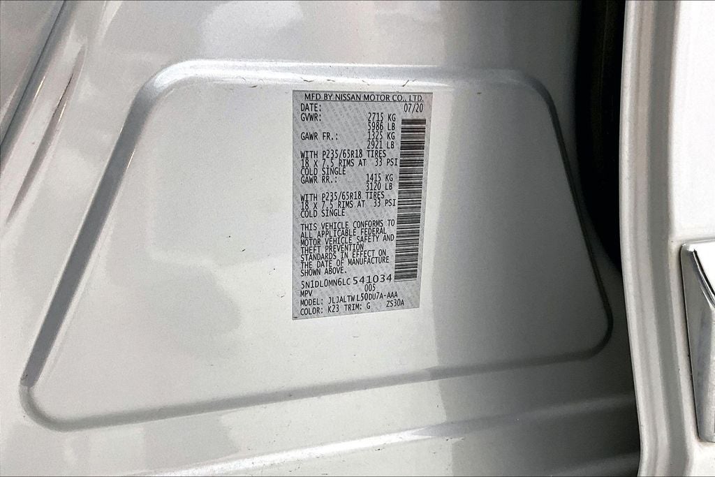 2020 INFINITI QX60 LUXE