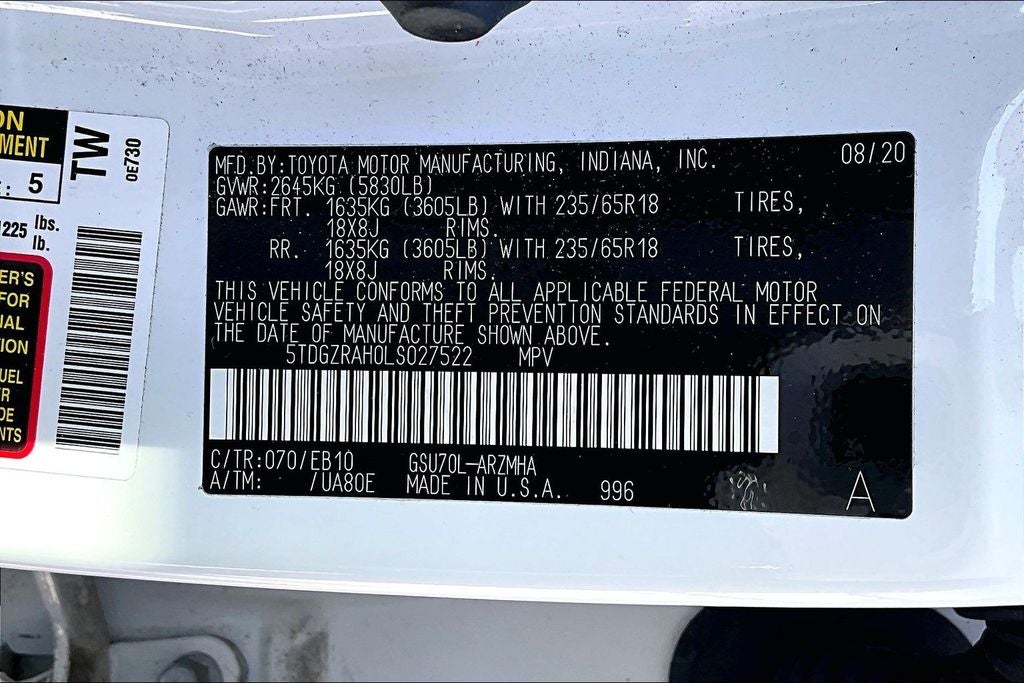 2020 Toyota Highlander XLE