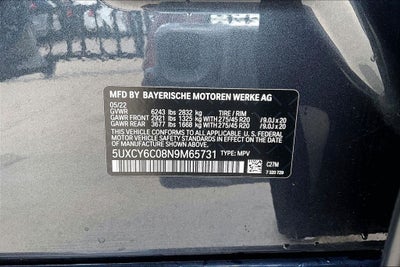 2022 BMW X6 xDrive40i M Sport