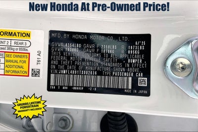 2026 Honda Civic Hybrid Sport Touring