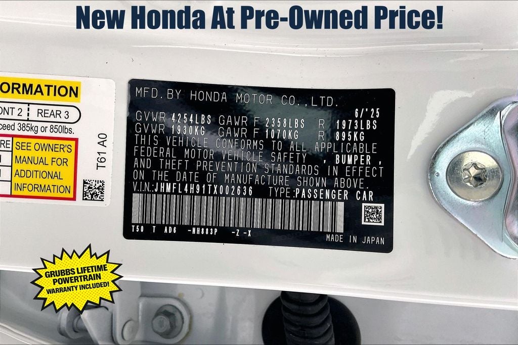 2026 Honda Civic Hybrid Sport Touring