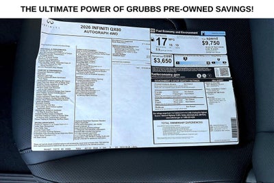 2026 INFINITI QX80 AUTOGRAPH