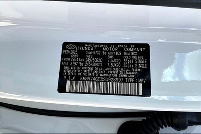 2025 Hyundai Palisade Calligraphy