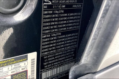 2018 Jaguar F-PACE 25t Prestige