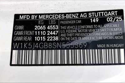 2025 Mercedes-Benz CLA CLA 250