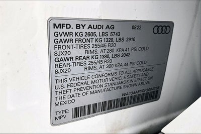 2023 Audi SQ5 Sportback Prestige quattro