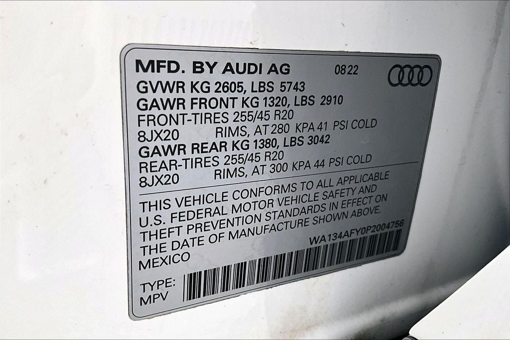 2023 Audi SQ5 Sportback Prestige quattro